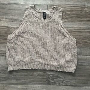 H&M Beige Knit Tank Top